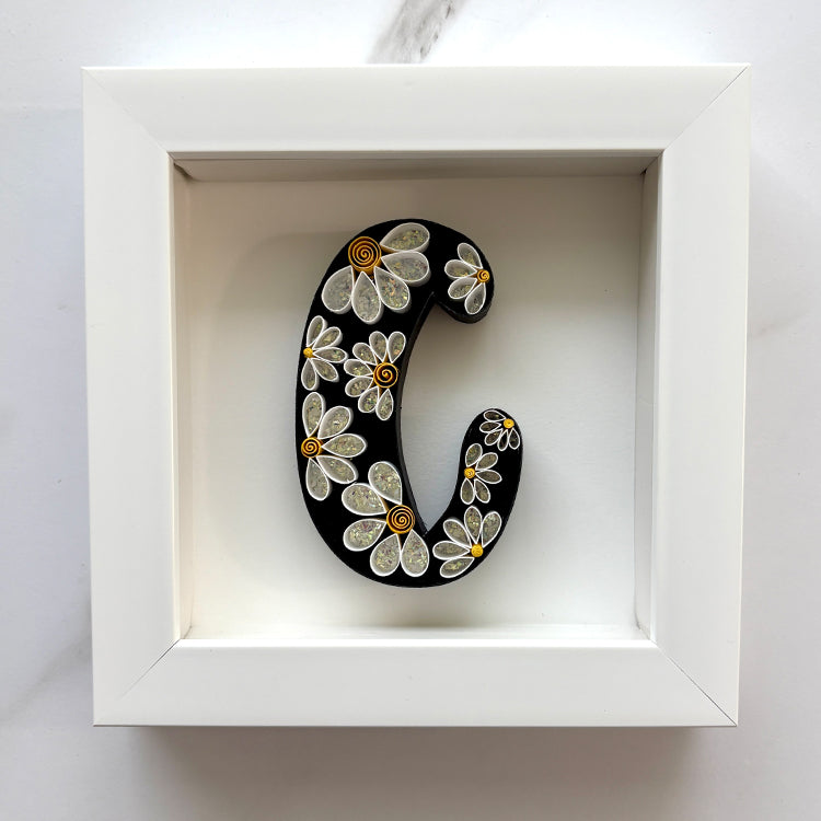 Letter C in Daisies