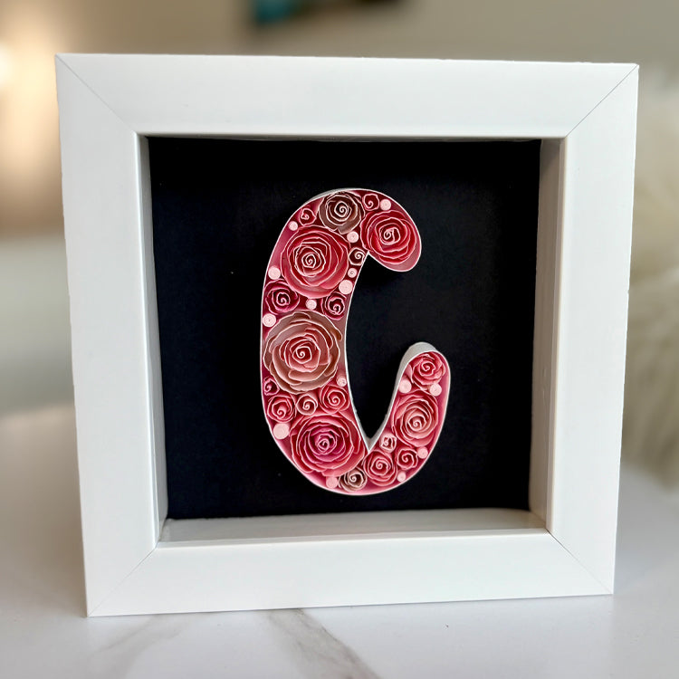 Letter C in Roses