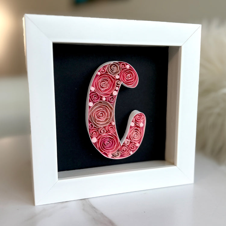 Letter C in Roses