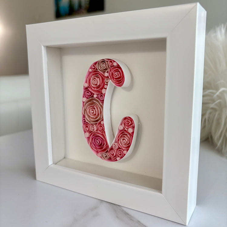 Letter C in Roses