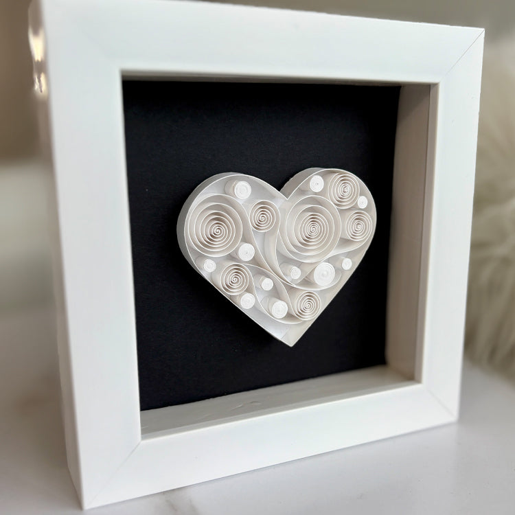 White Abstract Heart