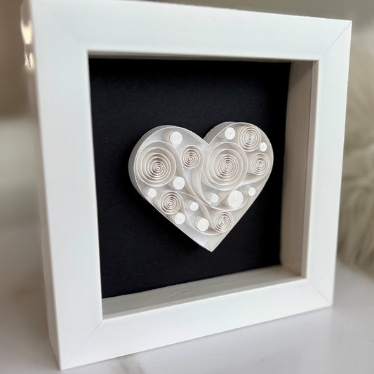 White Abstract Heart
