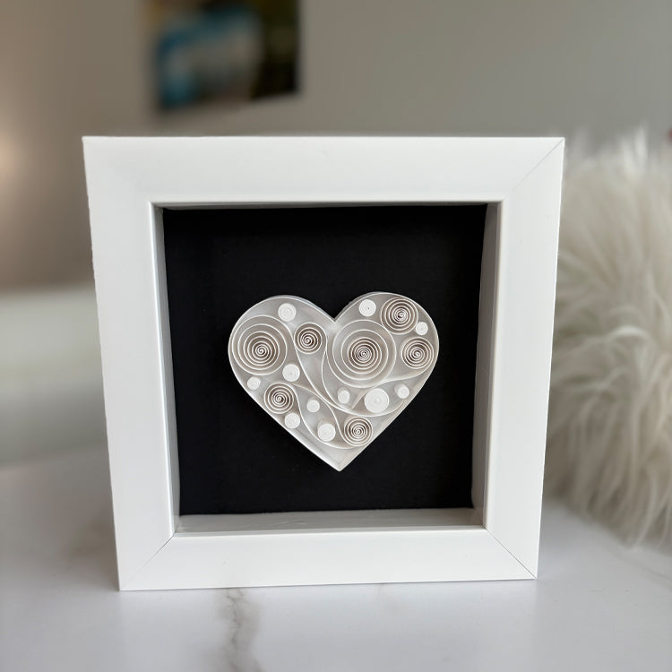 White Abstract Heart