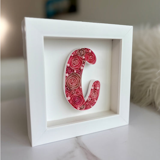 Letter C in Roses