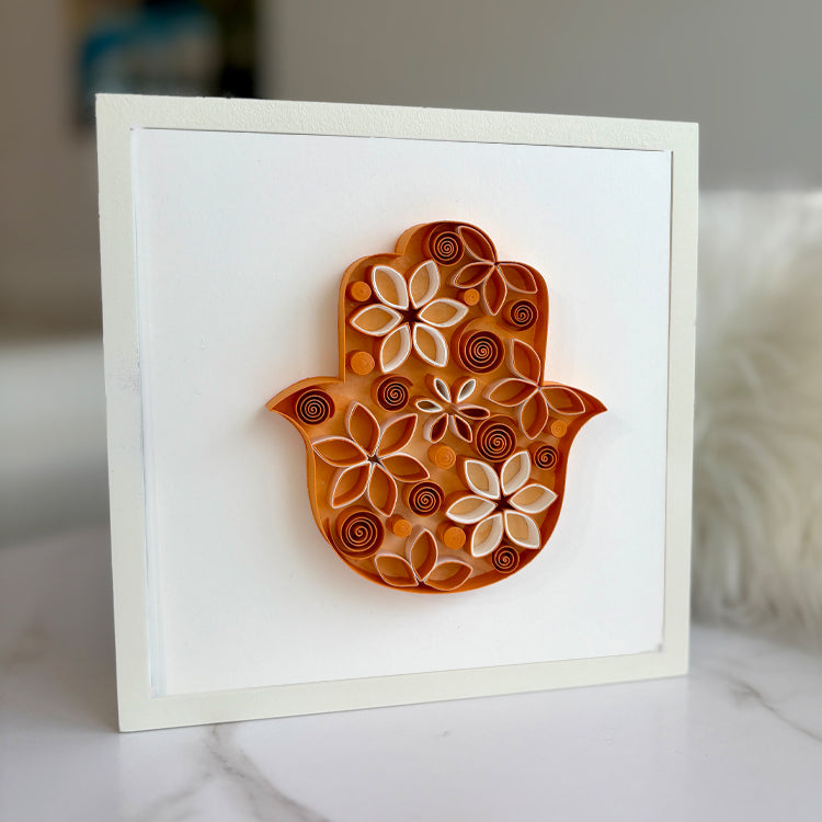 Orange Hamsa