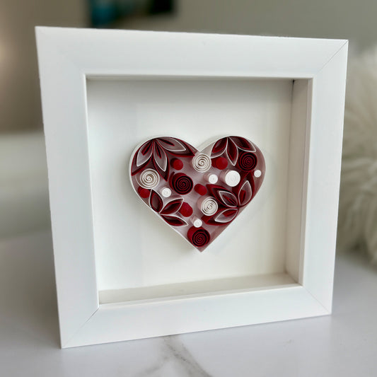 Red and White Heart