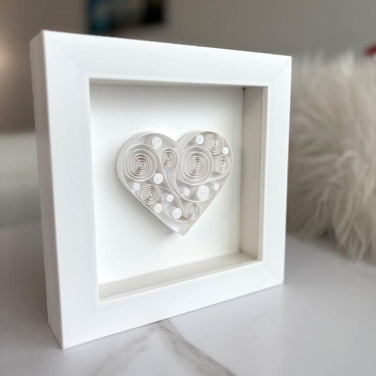 White Abstract Heart