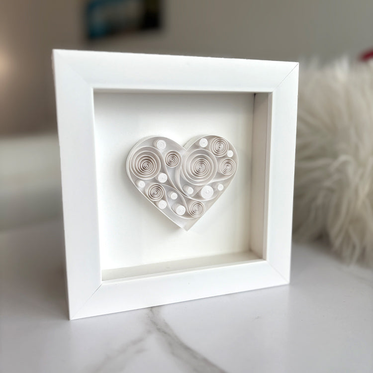 White Abstract Heart